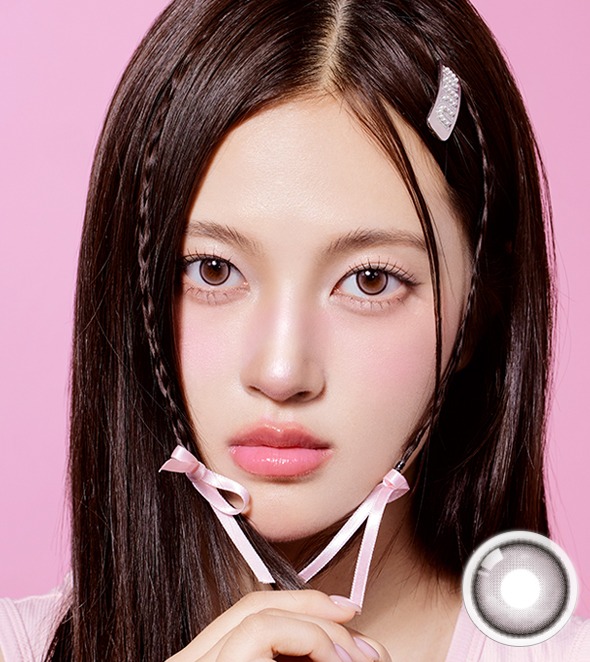 【1ヶ月・UVカット】韓国カラコン IDIFF MEOW アンゴラピンク 1箱2枚入り 14.2mm マンスリー 水光レンズ 度あり 度なし ナチュラル 高発色 ピンクマンスリー #OLOLA