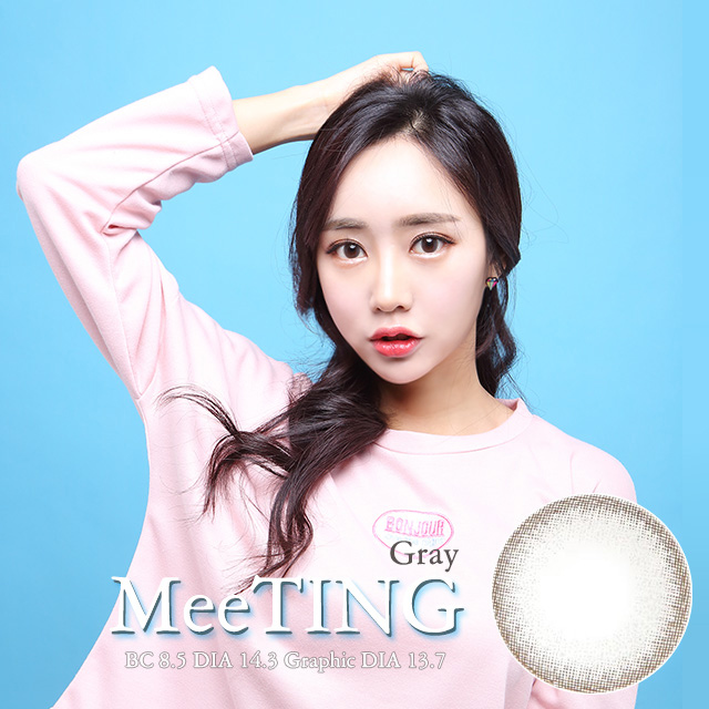 【度あり度なし】バービーアイ ミーティング（MEETING）グレー@1年・2枚入DIA：14.3mm激安カラコン