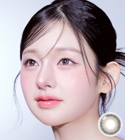 【1ヶ月/990円】韓国カラコン バービーアイ MEOW コショート グレー 1箱2枚入 14.0mm 1month マンスリー 度あり 度なし 水光レンズ ナチュラル 高発色 人気 #OLOLA