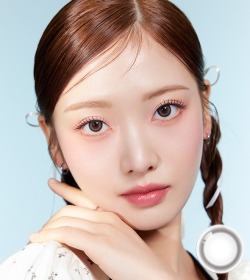 【1ヶ月】韓国カラコン バービーアイ IMOLOLA グリーグレー 1箱1枚入りx2箱 14.2mm 1month マンスリー 度あり 度なし UVカット ナチュラル MPC シリコーンハイドロゲル #OLOLA