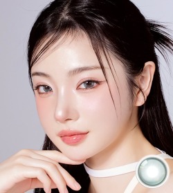 【1ヶ月/990円】韓国カラコン バービーアイ MEOW ハバナグリーン  1箱2枚入 14.2mm 1month マンスリー 度あり 度なし 水光レンズ UVカット ナチュラル 高発色 人気 #OLOLA