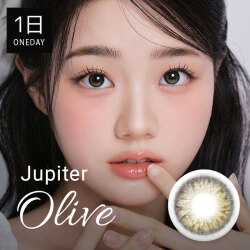 【1Day10枚入り】ジュピター（Jupiter）オリーブ DIA14.0mm カラーコンタクト 韓国人気カラコン