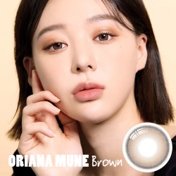 【度あり度なし】ISHA オリアナミューン（ORIANA MUNE）ブラウン@1年使用 DIA14.2mm カラーコンタクト 韓国人気カラコン