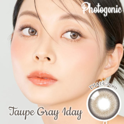 【1Day10枚入り】フォトジェニック（Photogenic）トープグレー DIA14.2mm カラーコンタクト 韓国人気カラコン