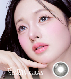 【1ヶ月/990円】韓国カラコン バービーアイ MEOW スコティッシュ グレー  1箱2枚入 14.0mm 1month マンスリー 度あり 度なし 水光レンズ  ナチュラル 高発色 人気 #OLOLA