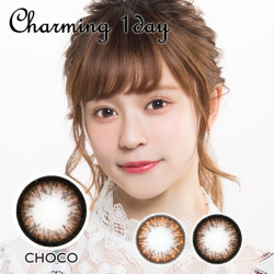 【1Day・１０枚入り】バービーアイ チャーミング チョコ@激安カラコンDIA：15.0mm度あり度なし