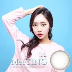【度あり度なし】バービーアイ ミーティング（MEETING）グレー@1年・2枚入DIA：14.3mm激安カラコン