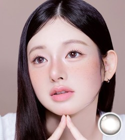【1ヶ月/990円】韓国カラコン バービーアイ MEOW デボン ベージュ 1箱2枚入 14.2mm 1month マンスリー 度あり 度なし 水光レンズ ナチュラル 高発色 人気 #OLOLA