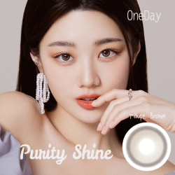 【1Day10枚入り】ピュアリティーシャイン（Purity Shine）トープブラウン DIA14.2mm カラーコンタクト 韓国人気カラコン