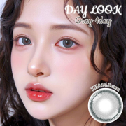 【1Day】デイルック（DAYLOOK）グレー 1箱5枚入X2箱 DIA14.1mm カラーコンタクト 韓国人気　テリちゃんカラコン