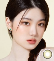 【1ヶ月・UVカット】オーロラカラコン バービーアイ ディアサムオリーブグリーン ｜1ヶ月 UV 水光レンズ 1箱1枚入×2箱 #OLOLA