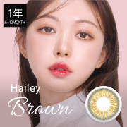 【度あり度なし】バービーアイ ヘイリー（HAILEY）ブラウン@1年・2枚入DIA：14.3mm激安カラコン