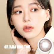 【度あり度なし】ISHA オリアナモルトン（ORIANA MOLTON）アッシュブラウン@1年使用 DIA14.2mm カラーコンタクト 韓国人気カラコン