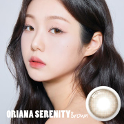【度あり度なし】ISHA オリアナセレニティー（ORIANA SERENITY）ブラウン@1年使用 DIA14.2mm カラーコンタクト 韓国人気カラコン