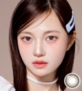 【1ヶ月・UVカット】韓国カラコン IDIFF MEOW クーンブラウン 1箱2枚入り 14.2mm マンスリー 水光レンズ 度あり 度なし ナチュラル 高発色 ブラウンマンスリー #OLOLA