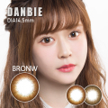 【度あり度なし】バービーアイ ダンビー（Danbie）ブラウン@1年・2枚入DIA：14.5mm激安カラコン