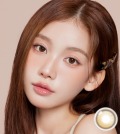 【1ヶ月・UVカット】韓国カラコン バービーアイ#IMOLOLA_DAHLIA ブラウン 14.2mm / MPCポリマー / UVカット [1箱1枚入りx2箱] マンスリー 水光レンズ 度あり 度なしナチュラル 高発色