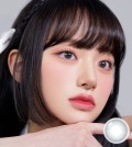 【1ヶ月・UVカット】 韓国カラコン バービーアイ #IMOLOLA MELLOWSミスティックグレー 14.2mm / MPCポリマー / UVカット [1箱1枚入りx2箱] マンスリー 水光レンズ 度あり・度なし グレー