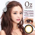 【1Day10枚入り】バービーアイ Oz(オズ)ブラウン@激安カラコンDIA：15.0mm度あり度なし