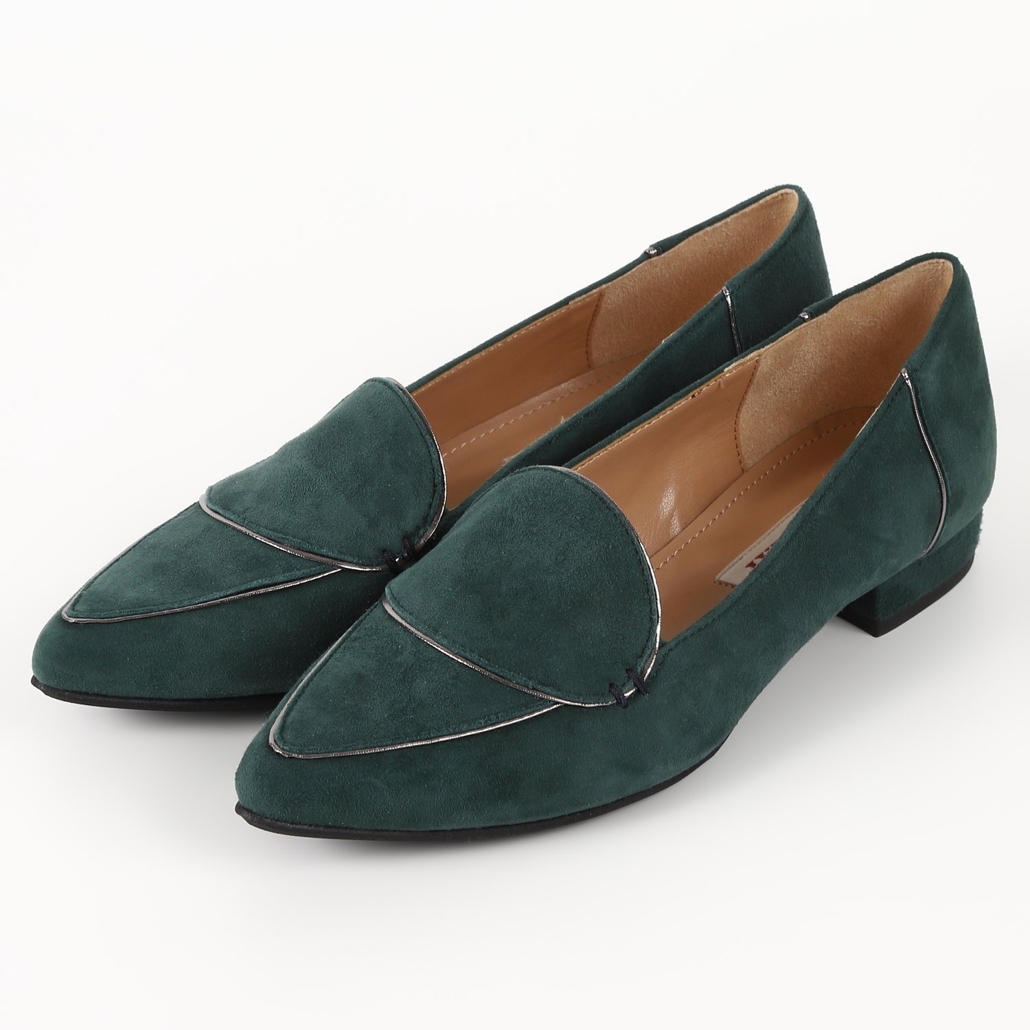 【OUTLET】BARCLAY（バークレー）デザインプレーンカッターシューズ　グリーンシルキー