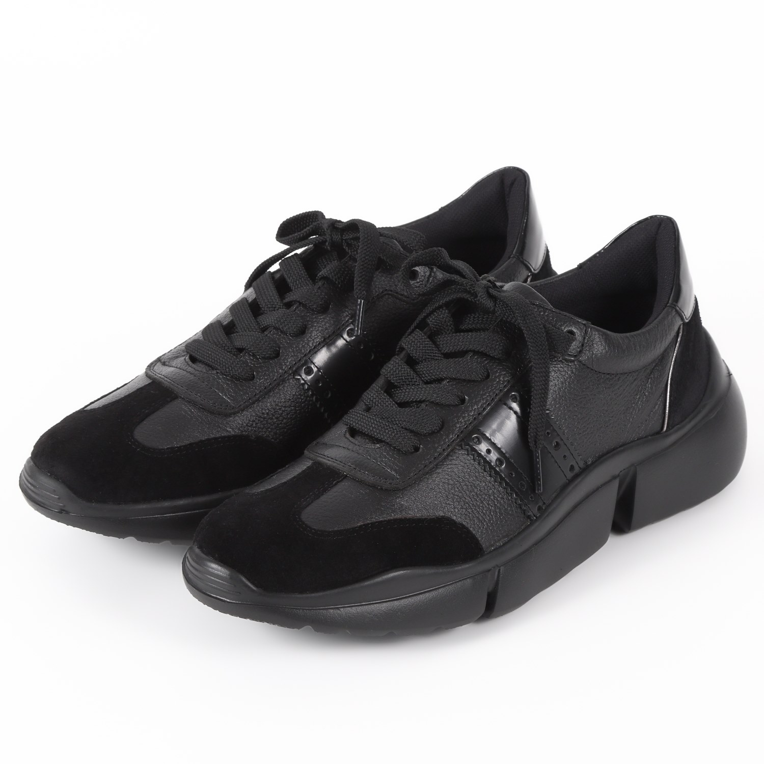 【OUTLET】BARCLAY（バークレー）マニッシュスニーカー　ブラック
