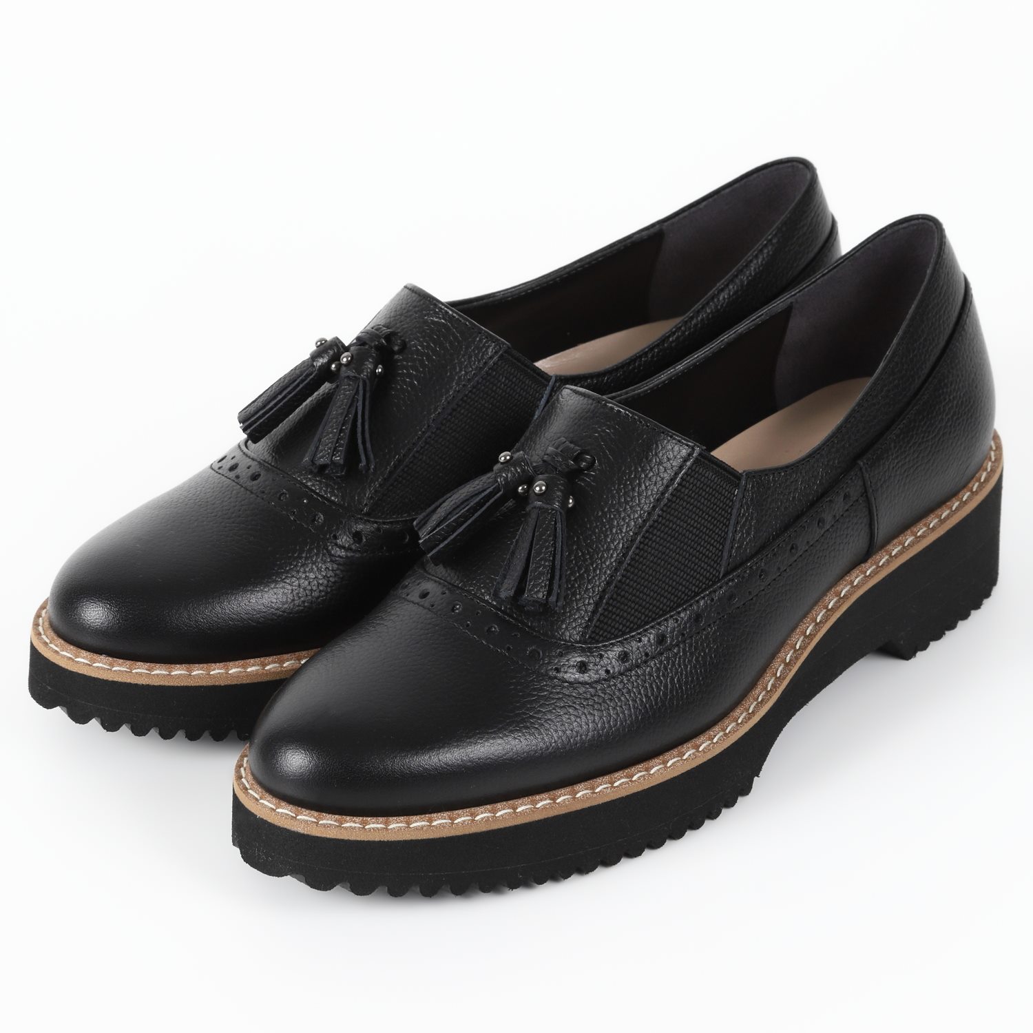 【OUTLET】BARCLAY（バークレー）タッセルスリッポン　ブラック
