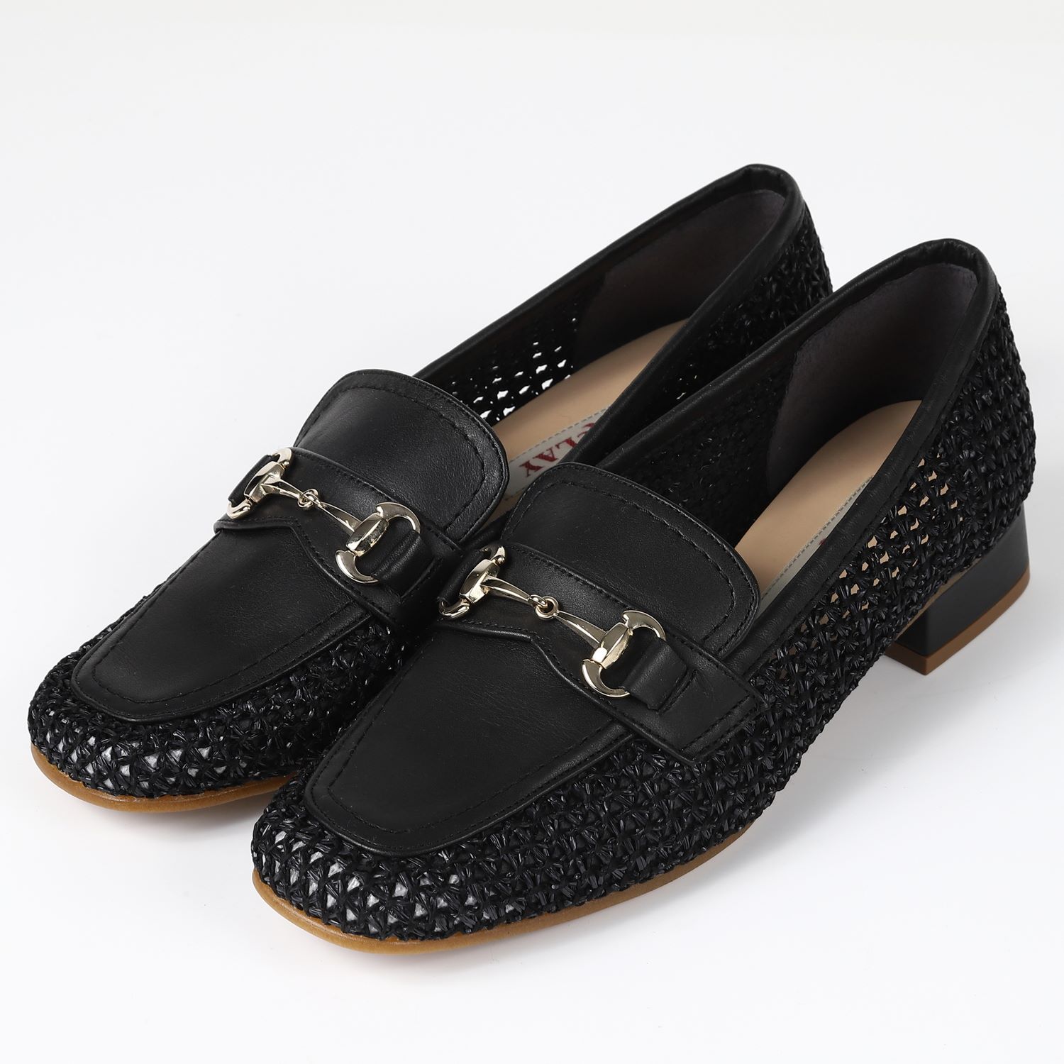 【OUTLET】BARCLAY（バークレー）メッシュローファ　ブラックファブリック