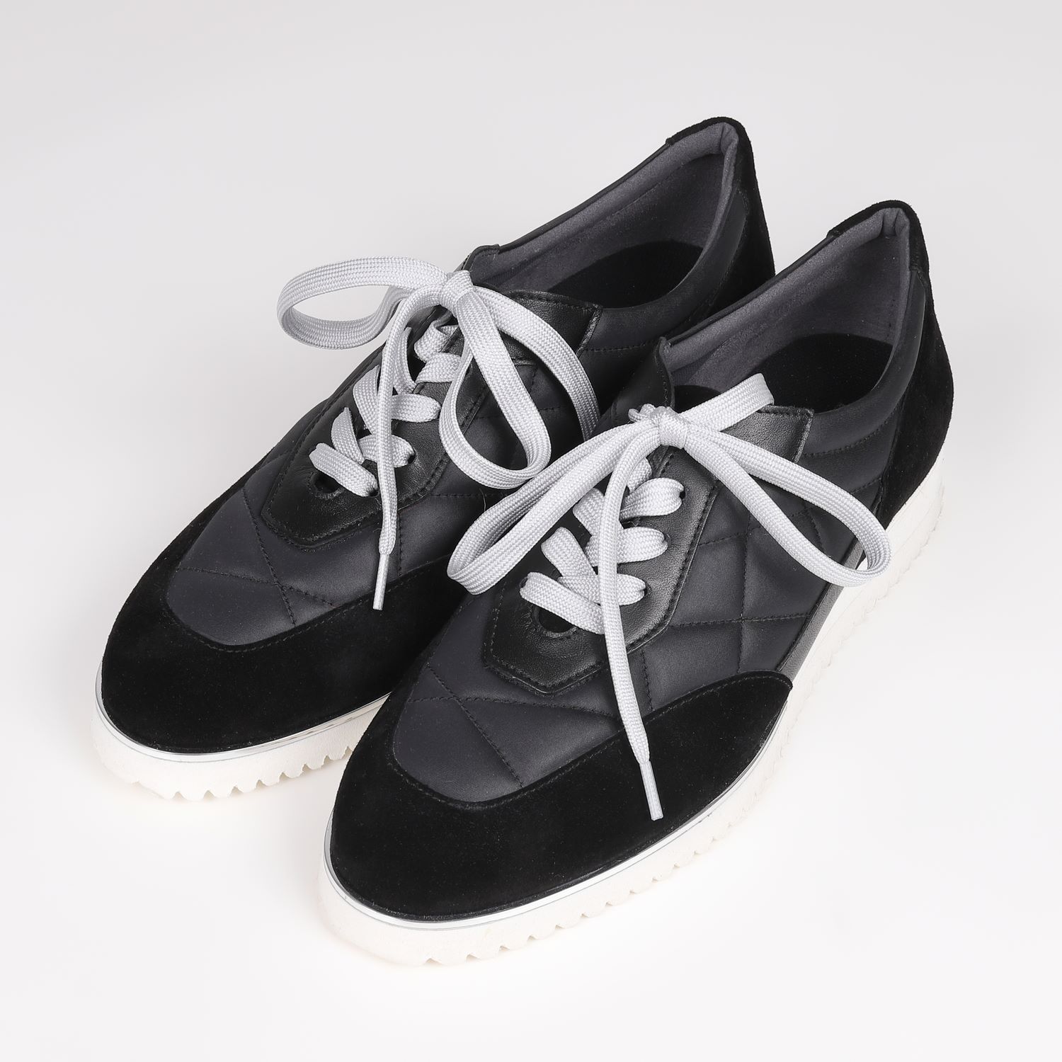 【OUTLET】BARCLAY（バークレー）パディングスニーカー　ブラック