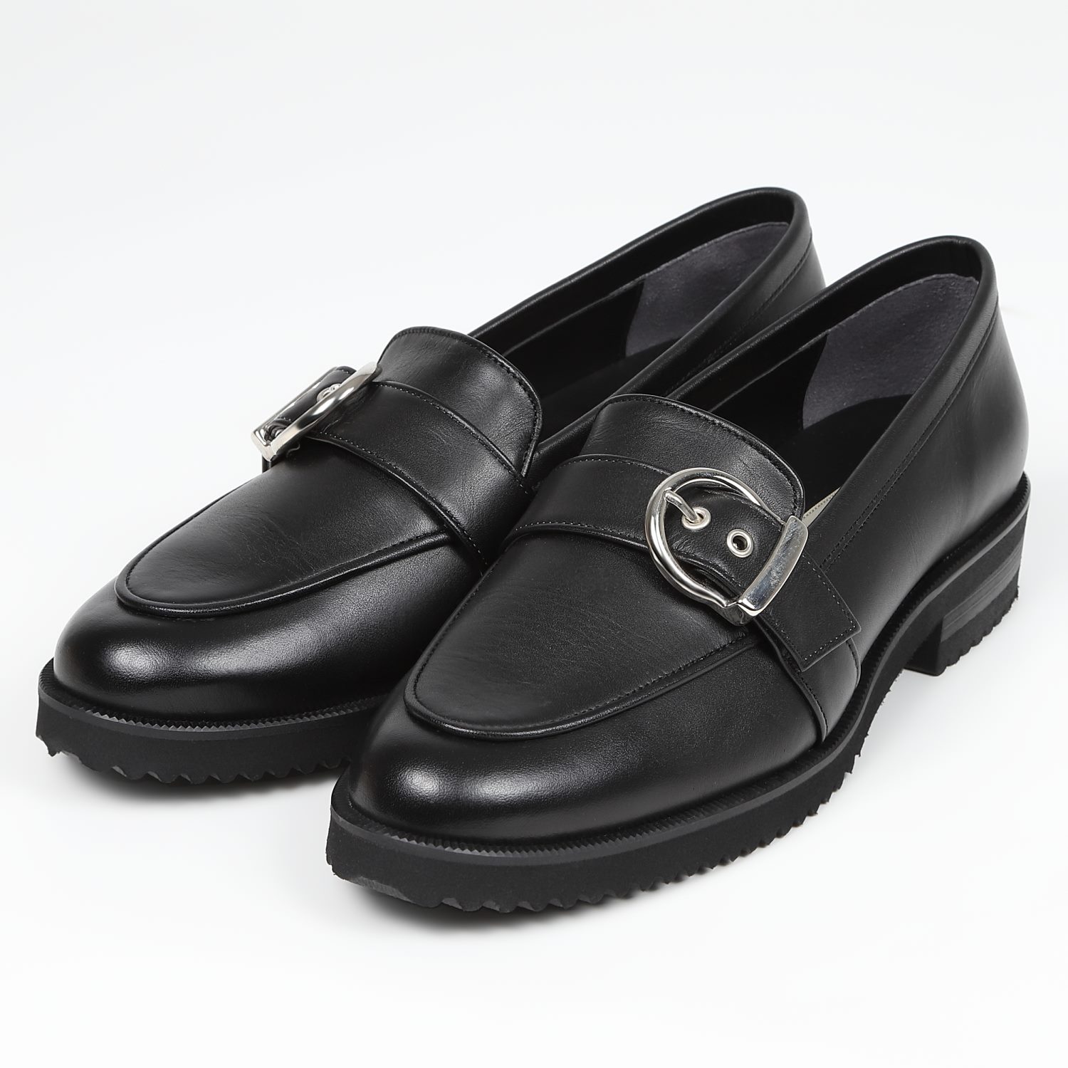 【OUTLET】BARCLAY（バークレー）タンクソールバックルローファー　ブラック