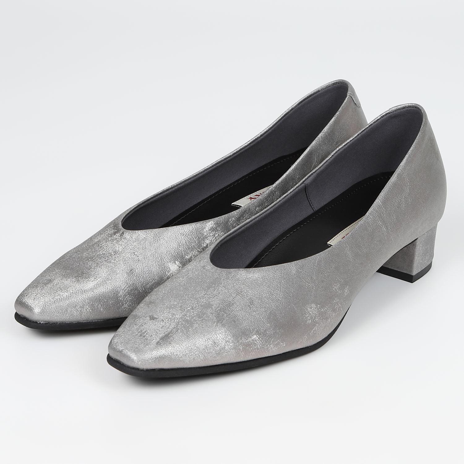 【OUTLET】BARCLAY（バークレー）3.5cmヒールパンプス　ダークシルバーメタリック