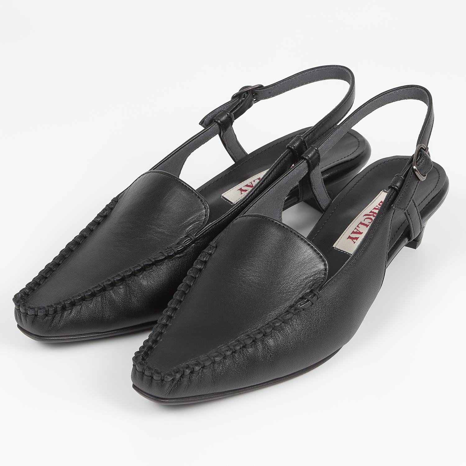 【SALE】BARCLAY（バークレー）モカシンバックバンドシューズ　ブラック