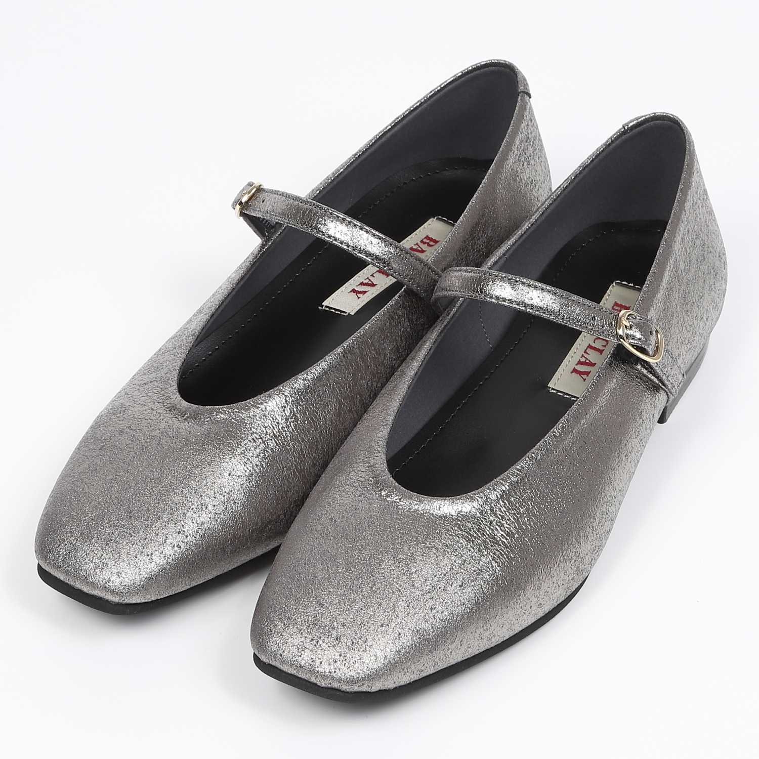 BARCLAY（バークレー）メリージェーンパンプス ダークシルバー