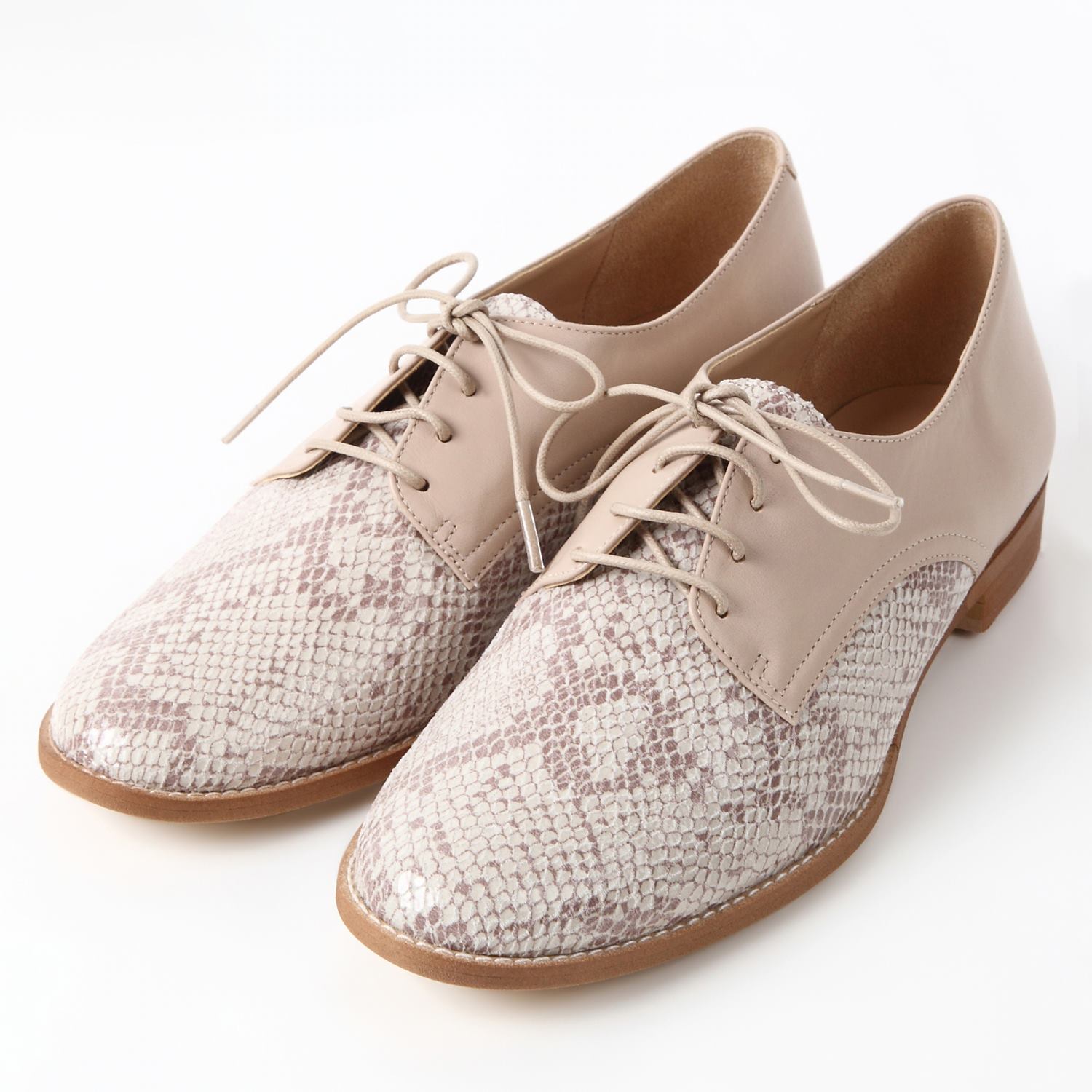 Barclayレースアップシューズ ベージュコンビ