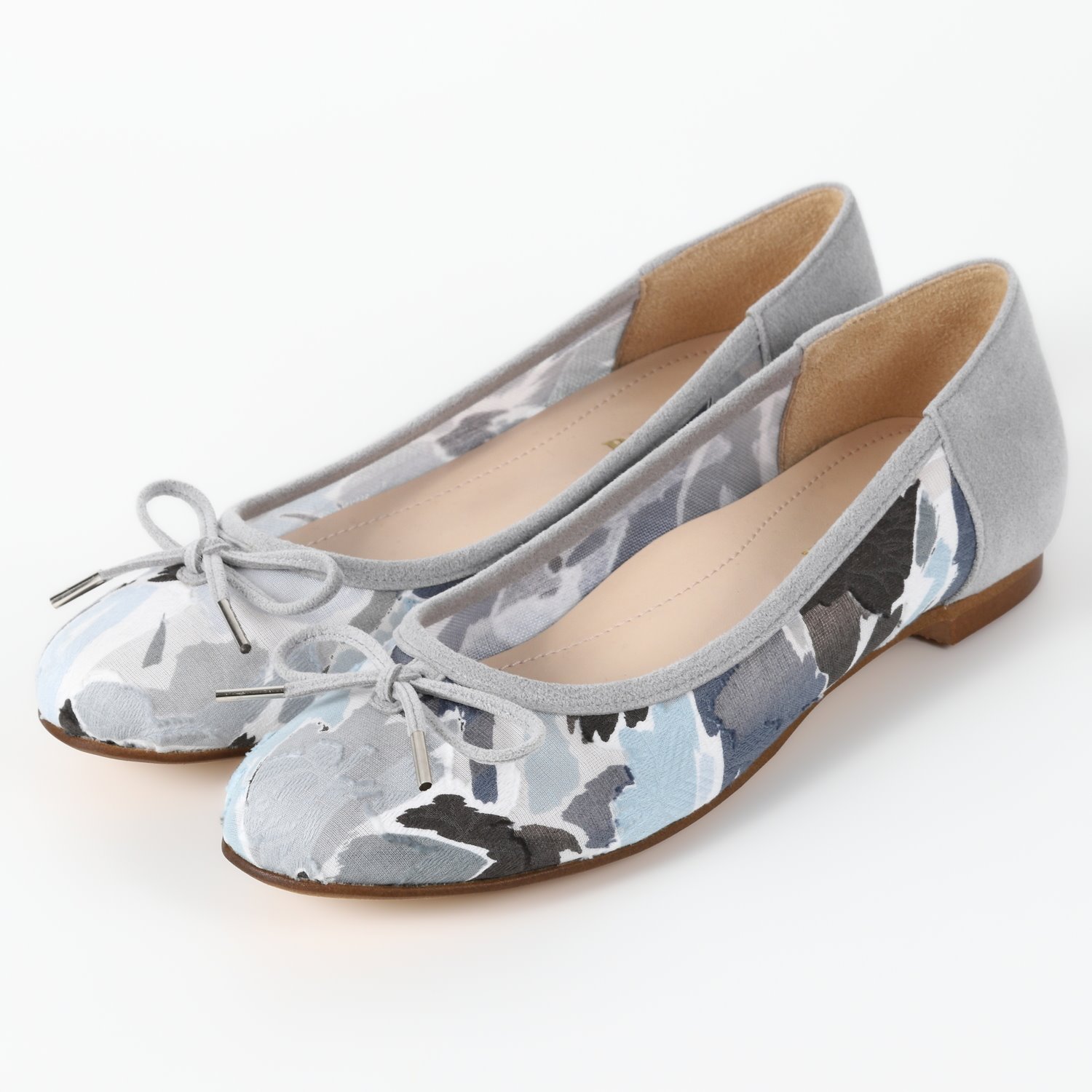 【OUTLET】BARCLAY（バークレー）バレエシューズ　スモーキーブルーファブリック