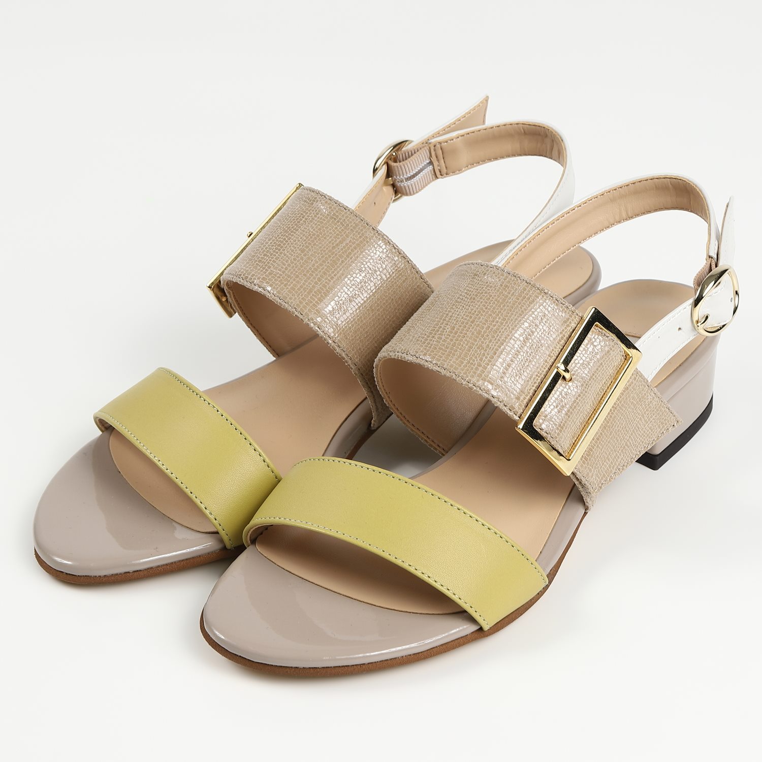 【OUTLET】BARCLAY（バークレー）カジュアルサンダル　ベージュヘビ