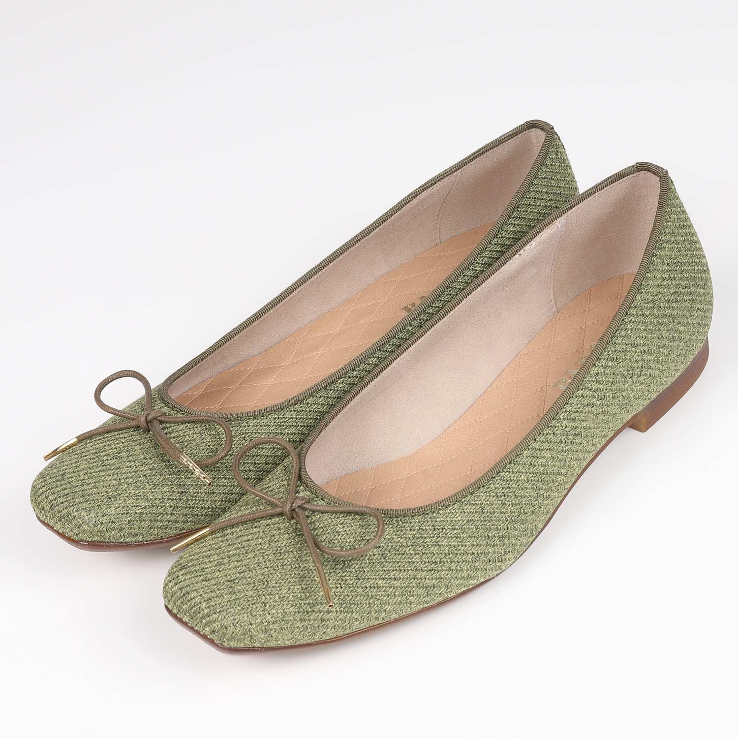 【OUTLET】BARCLAY（バークレー）エレガントレインシューズ　オリーブファブリック