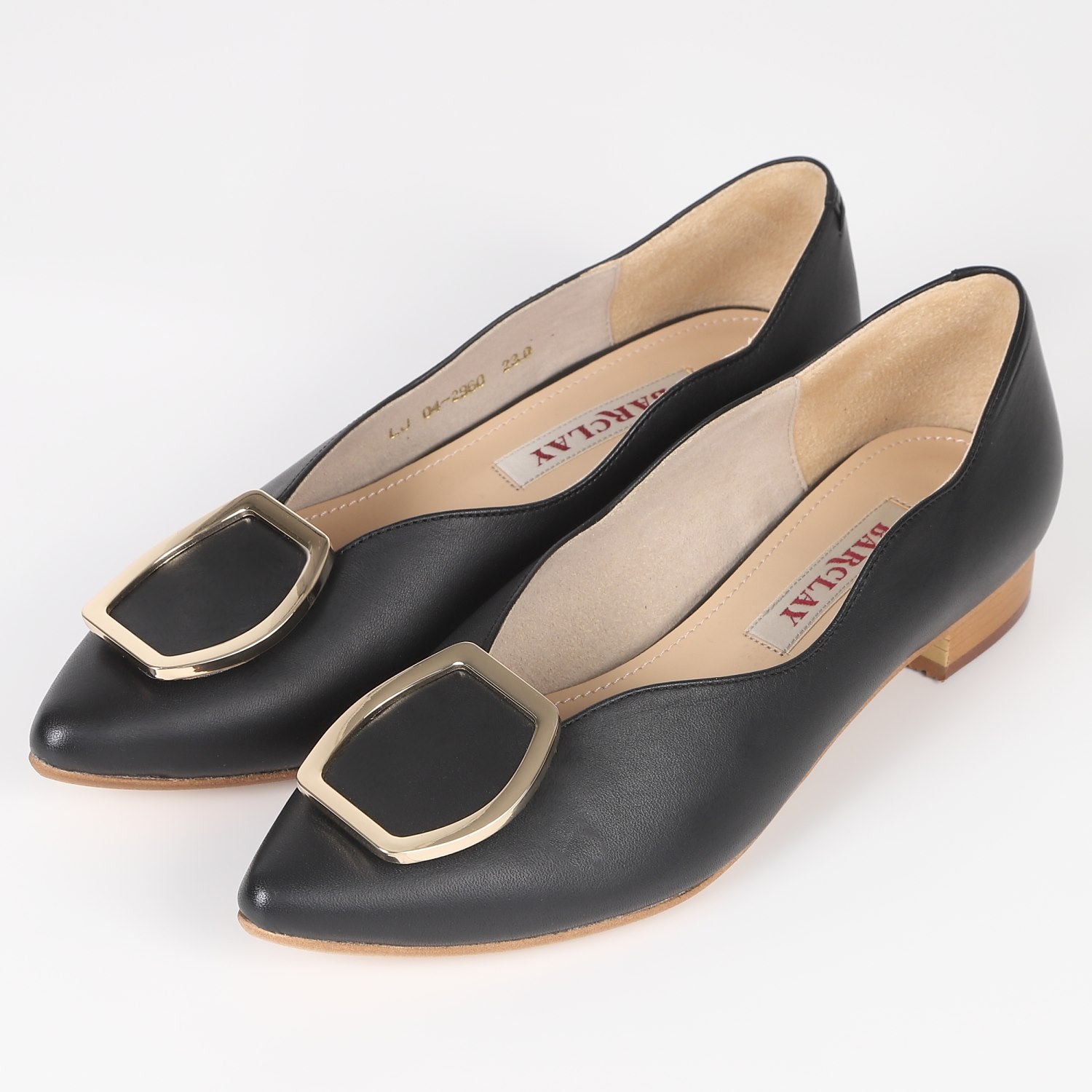 【OUTLET】BARCLAY（バークレー） フラットシューズ ブラック