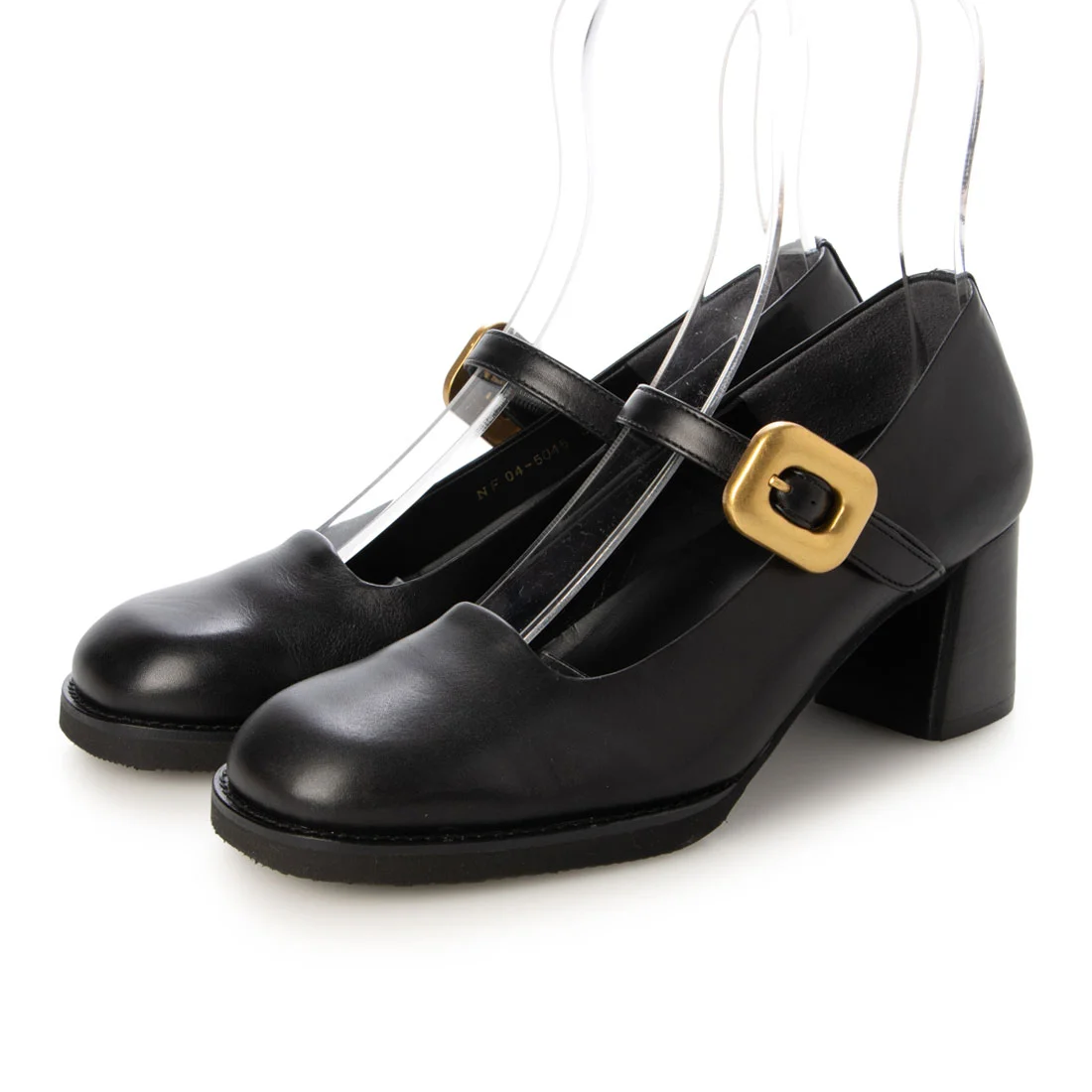 【OUTLET】PRIXD'OR（プリドール）6cmヒールストラップパンプス　ブラック