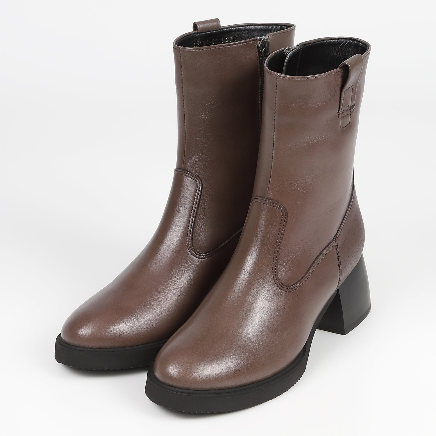 BARCLAY（バークレー）ヒールアッププレーンブーツ　ダークグレー