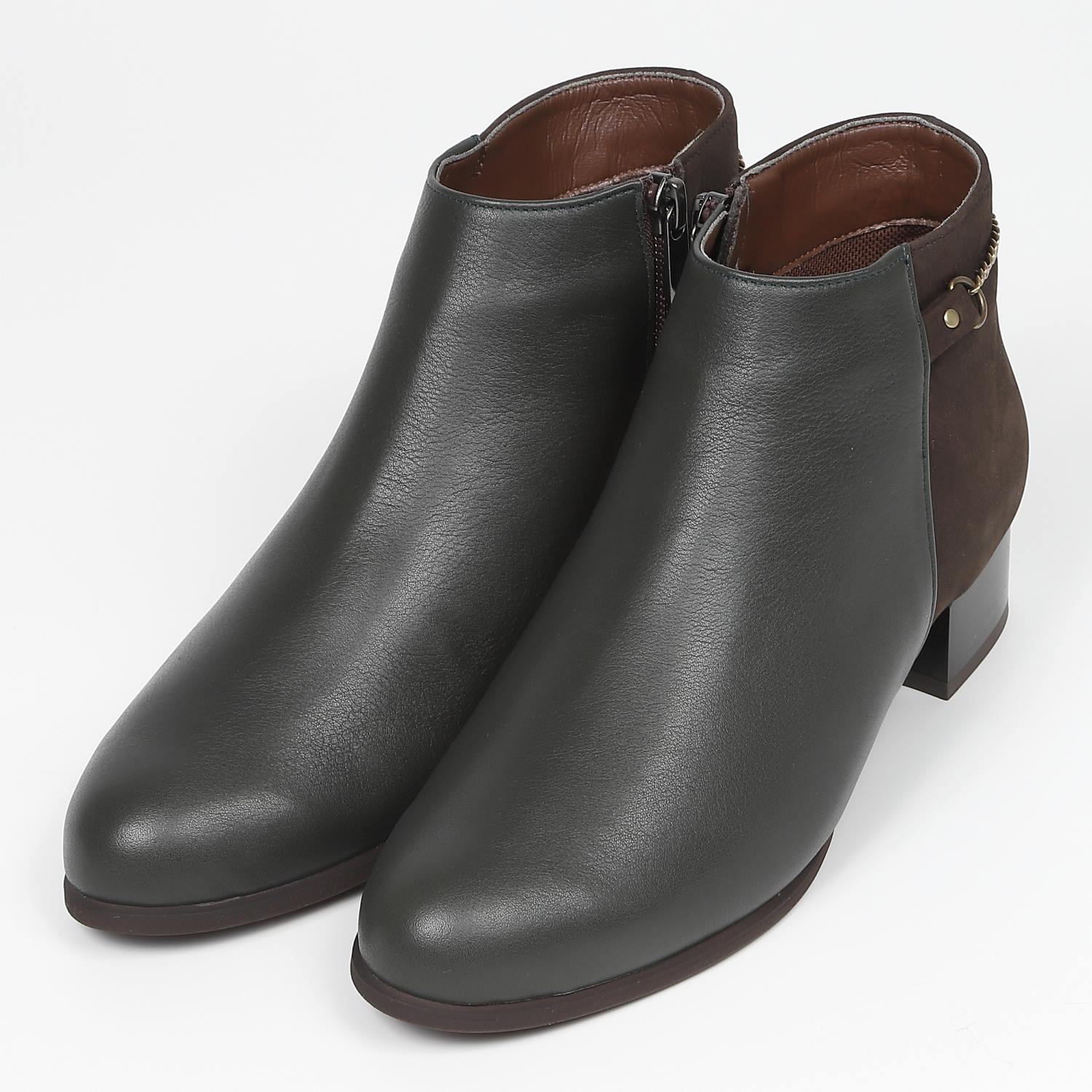 【SALE】BARCLAY（バークレー）バックチェーンブーツ　ダークグリーンコンビ