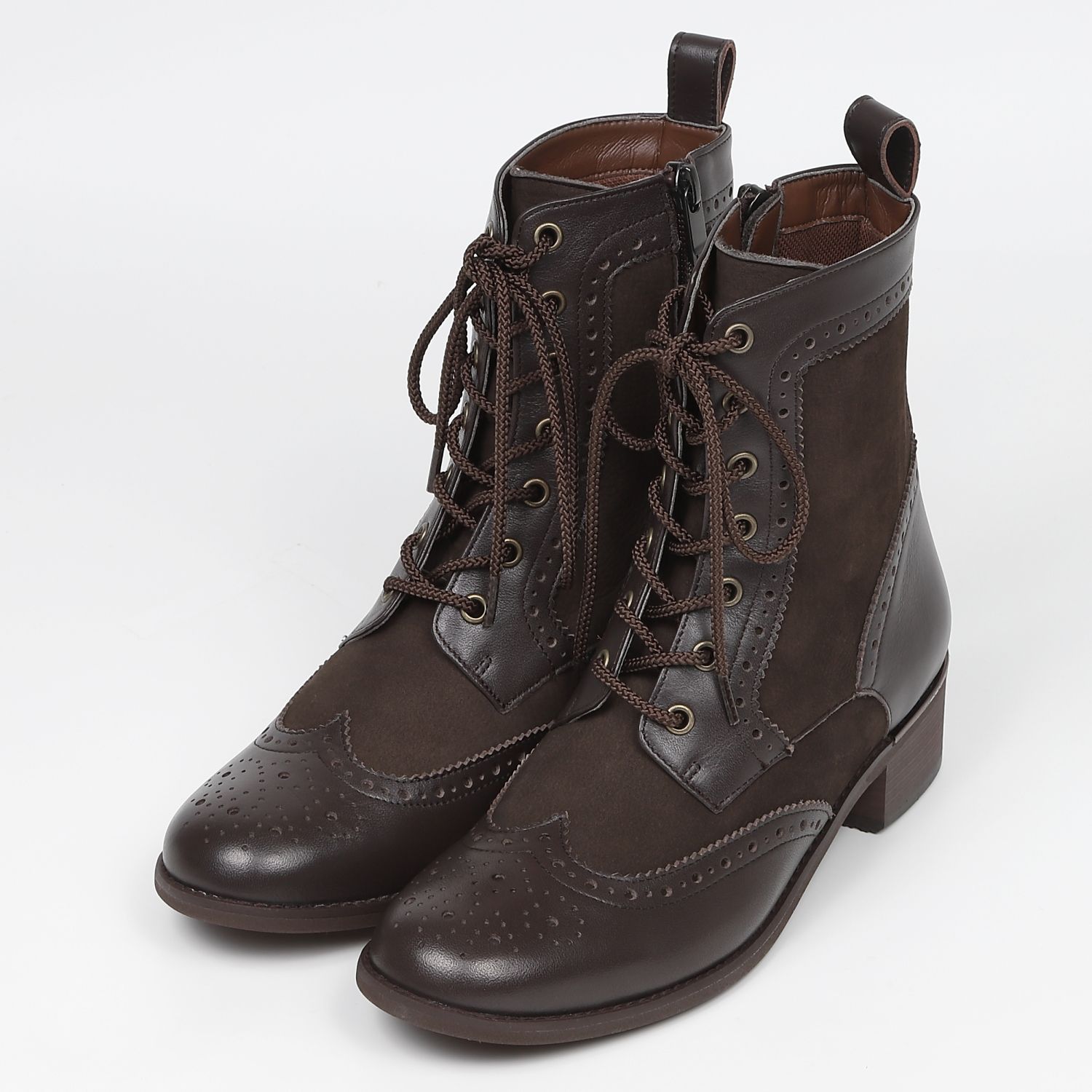 未使用 BARCLAY バークレー 本革ショートブーツ 茶 24.5 BARCLAY（バークレー）レースアップショートブーツ ブラック｜BARCLAY