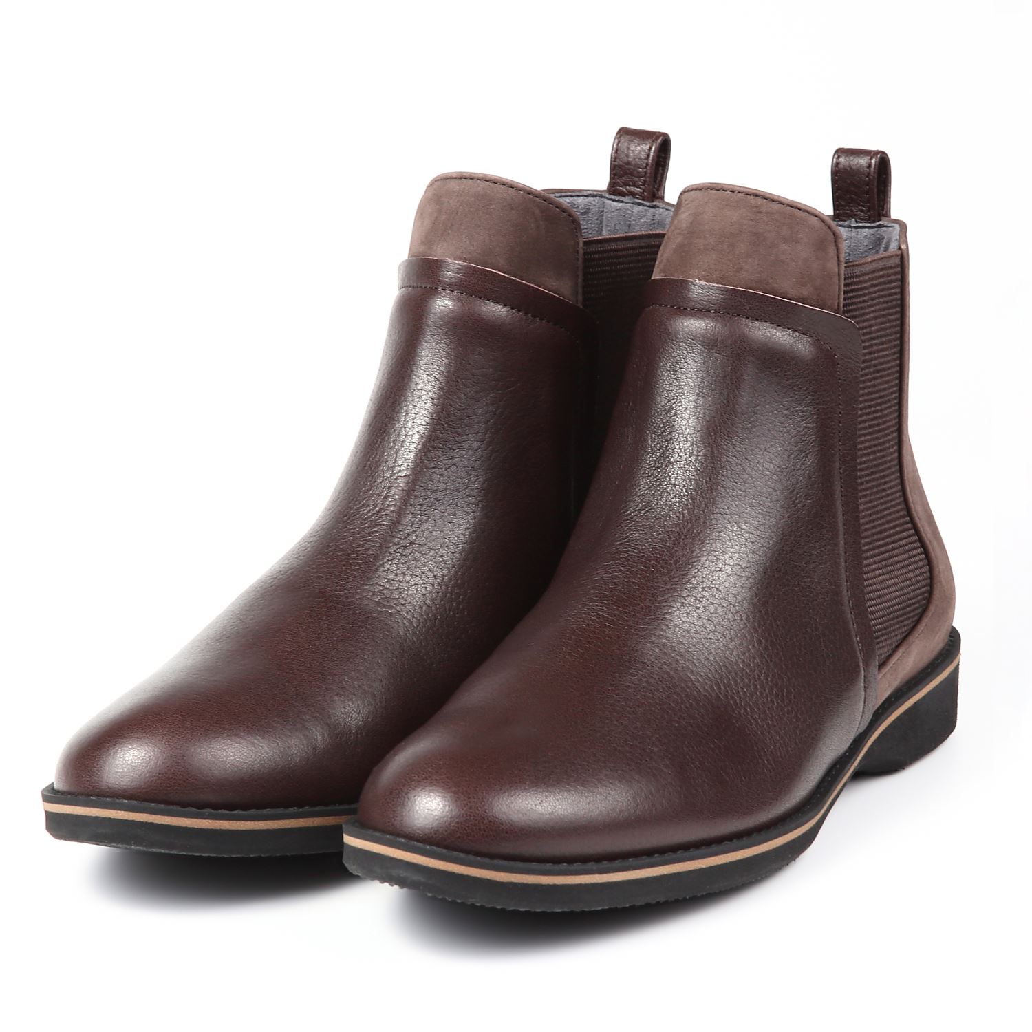 【OUTLET】BARCLAY（バークレー）変形サイドゴアブーツ　チョコ