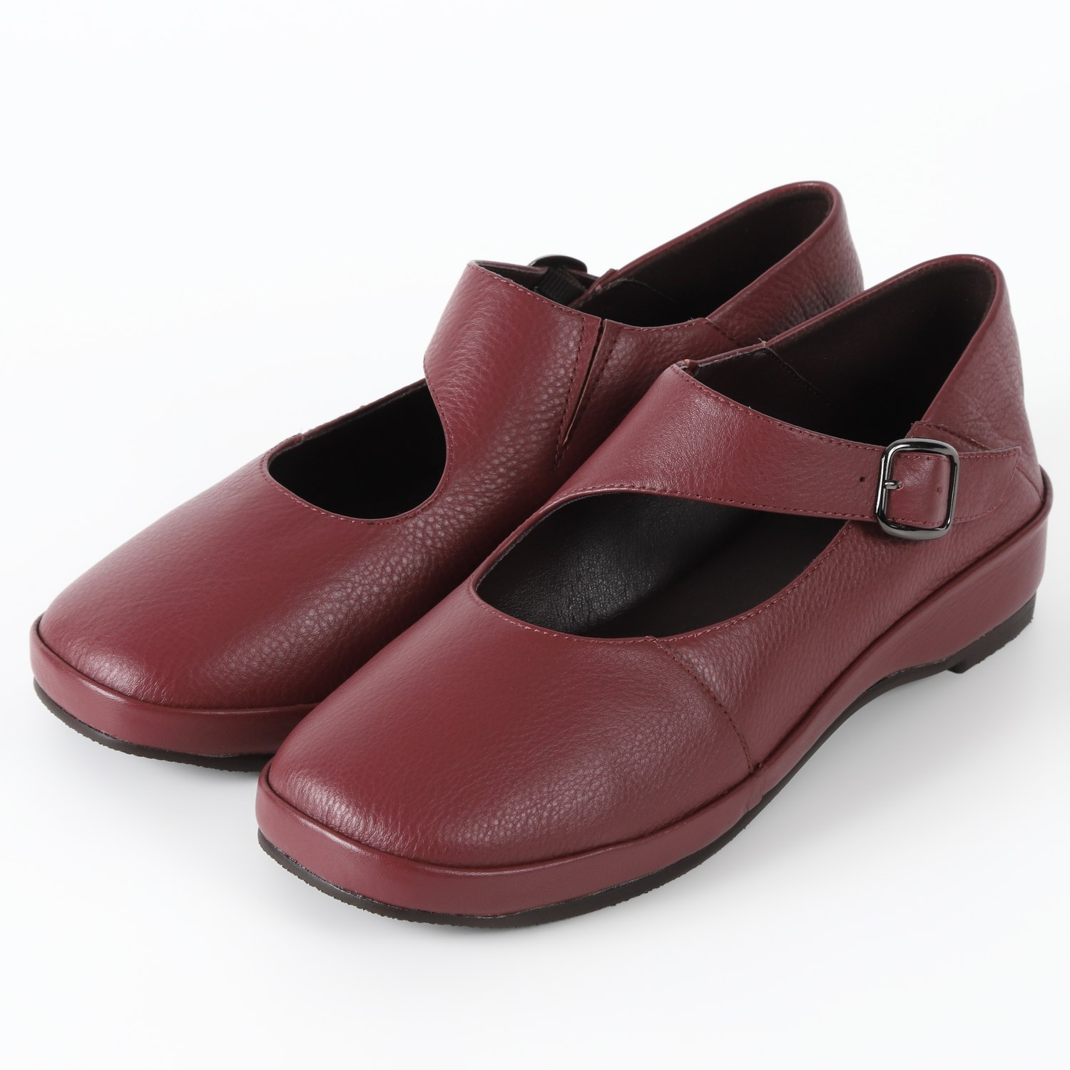 【OUTLET】VITA NOVA（ヴィタノヴァ）ベルト付バブーシュ　レッド