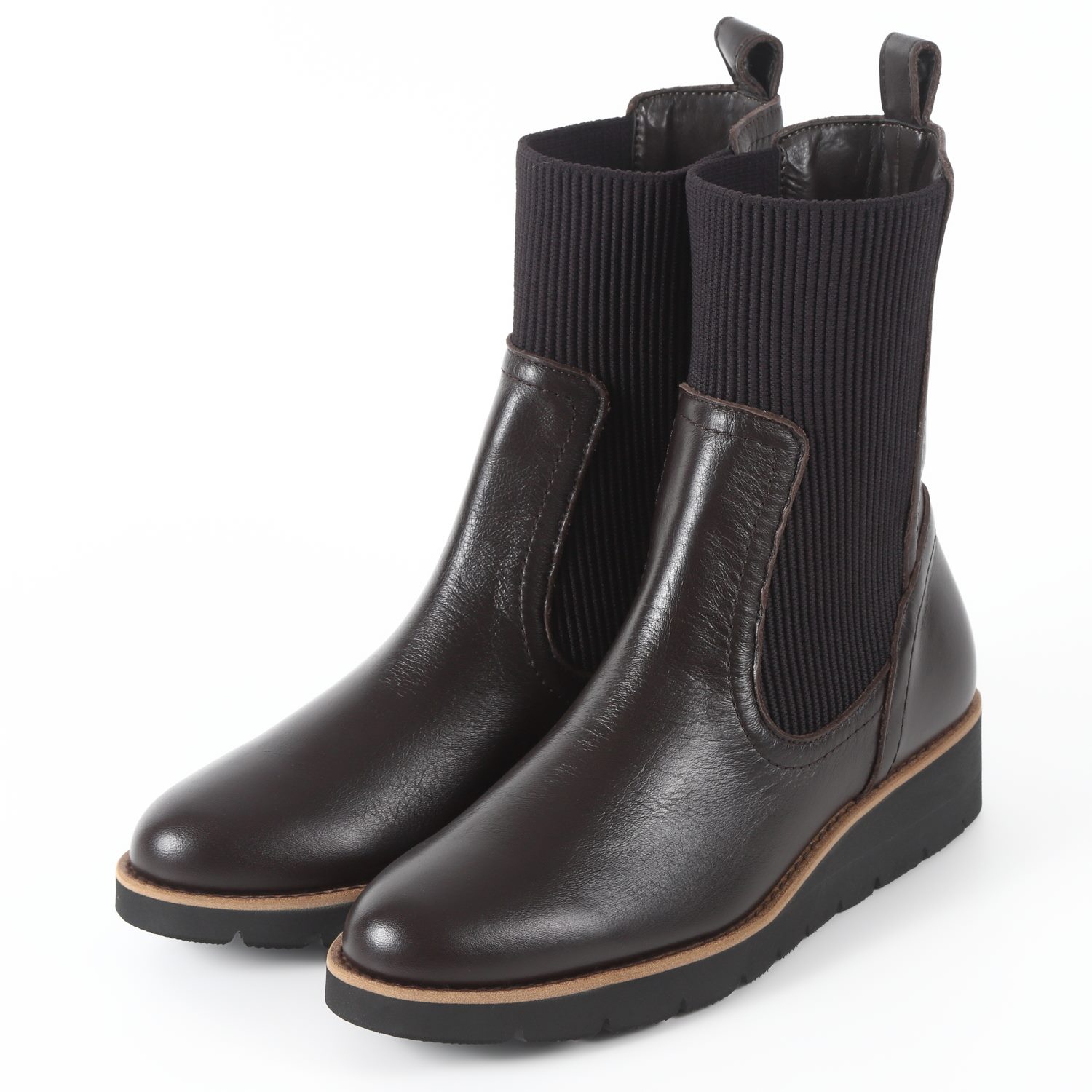 【OUTLET】VITA NOVA（ヴィタノヴァ）ショートブーツ　チョコ