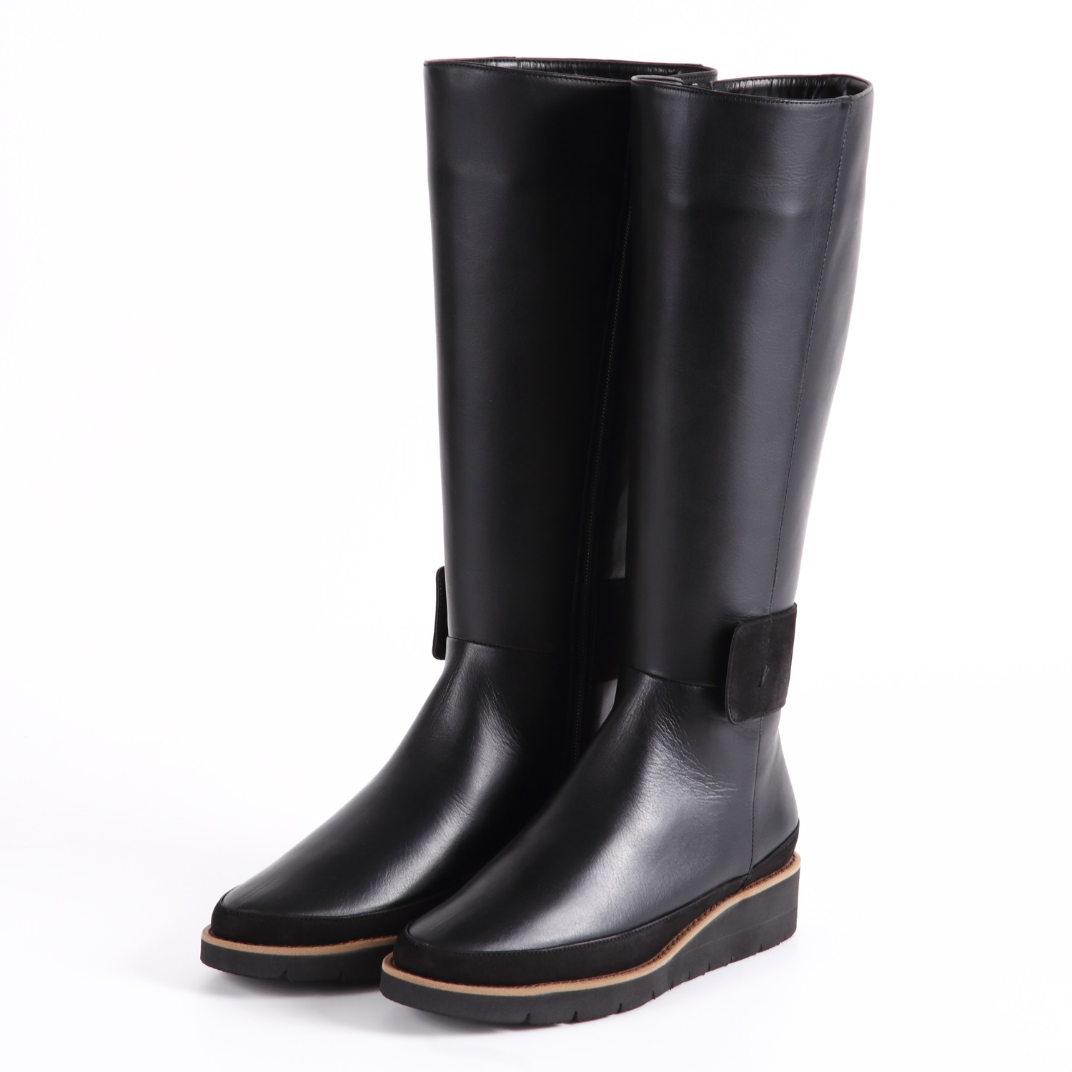 【OUTLET】VITA NOVA（ヴィタノヴァ）ロングブーツ ブラックコンビ