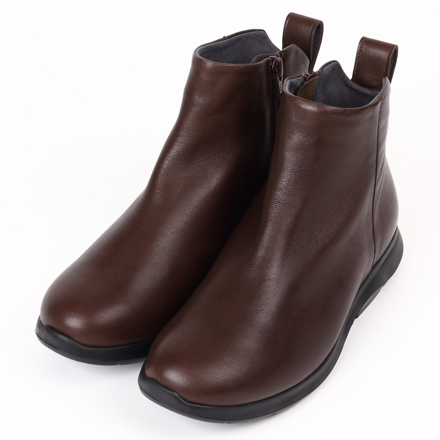 【OUTLET】VITA NOVA（ヴィタノヴァ）カジュアルショートブーツ　ダークブラウン2