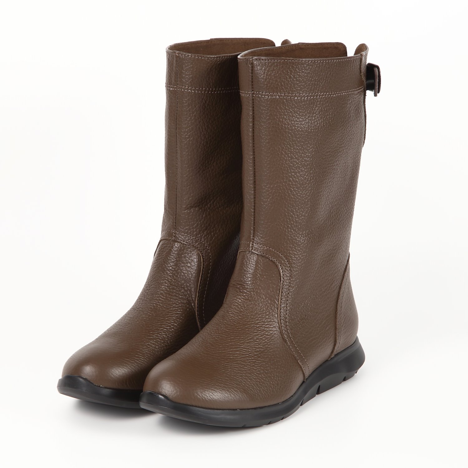 VITA NOVAカジュアルミドルブーツ オリーブ｜BARCLAY（バークレー