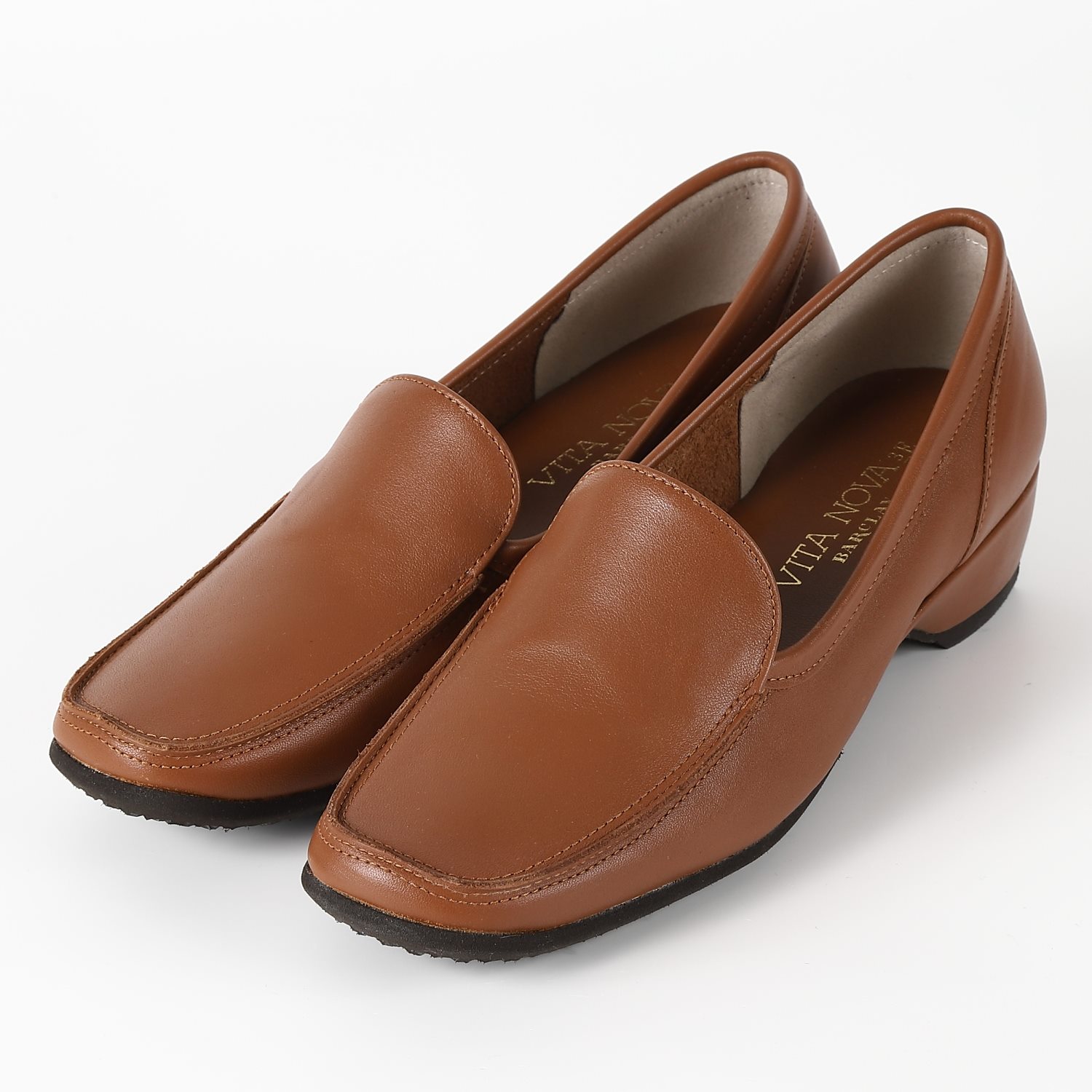 【美品】エルメネジルド ゼニア　zegna レザー　ローファー 7.5 ブラウン 美品】エルメネジルド ゼニアzegna レザーローファー 7.5 ブラウン