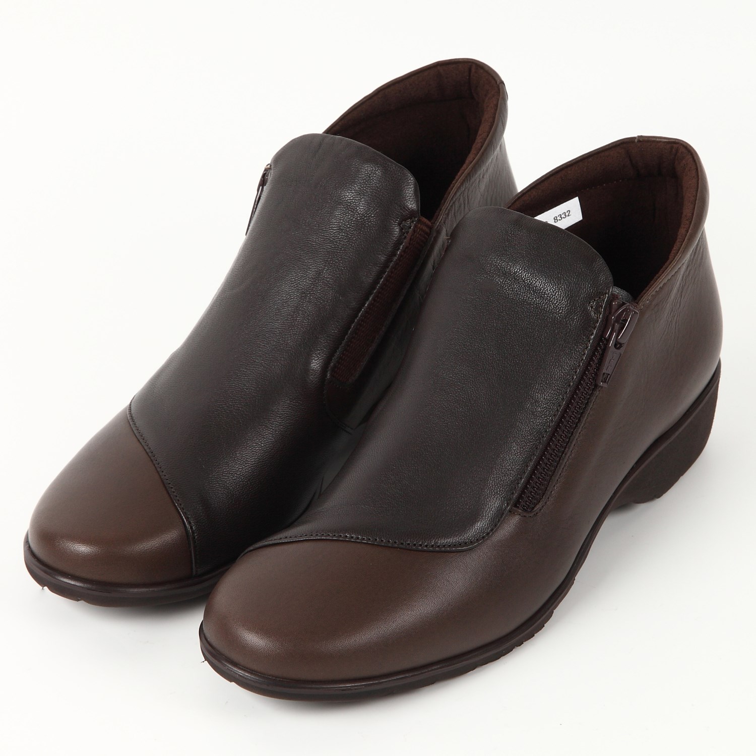 【OUTLET】VITA NOVA（ヴィタノヴァ）軽量アンクルブーツ　ダークブラウン