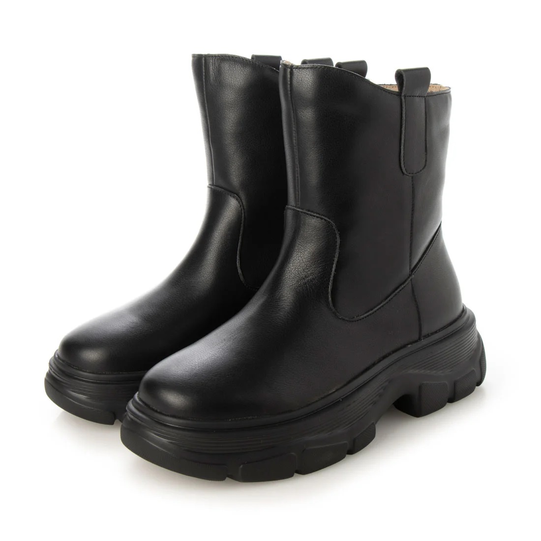 【OUTLET】KISCO（キスコ）ミドルワークブーツ　ブラック